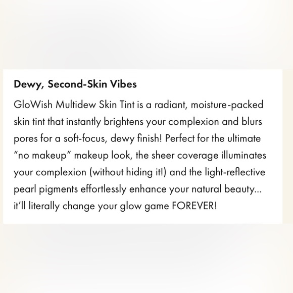 BNIB GLOWISH BY HUDA BEAUTY MULTI DEW SKIN TINT MEDIUM 05 - Picture 7 of 14